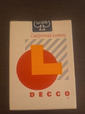 DECCO Playing Cards - Red & Orange Graphic Deck